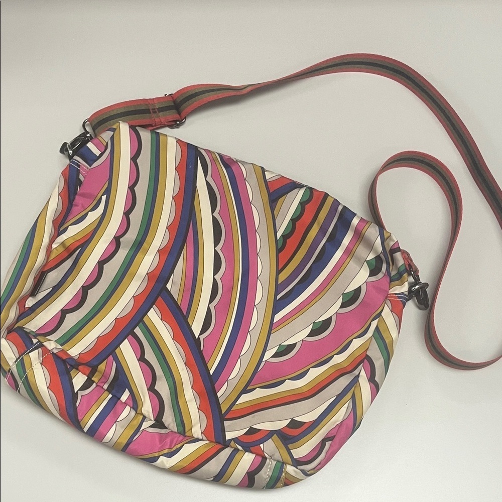 Kipling Bold Colorful Striped Women's large crossbody Bag